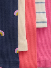 Rainbow Ribbed Leggings 5 Pack (3mths-7yrs) - Image 9 of 9