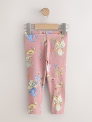 Pink/Green Leggings 4 Pack (3mths-7yrs) - Image 2 of 8