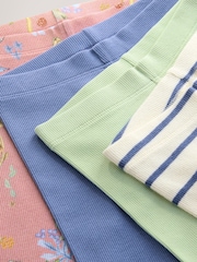Pink/Green Leggings 4 Pack (3mths-7yrs) - Image 8 of 8