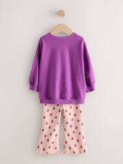 Purple Sweatshirt Set 4 Pack (3mths-7yrs) - Image 7 of 12