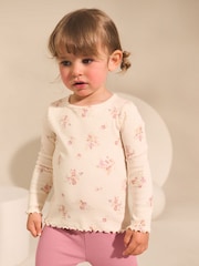 Pink Top and Leggings Set 3 Pack (3mths-7yrs) - Image 9 of 11