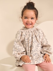 Pink/Neutral Long Sleeve Embroidered Tops (3mths-7yrs) - Image 10 of 12
