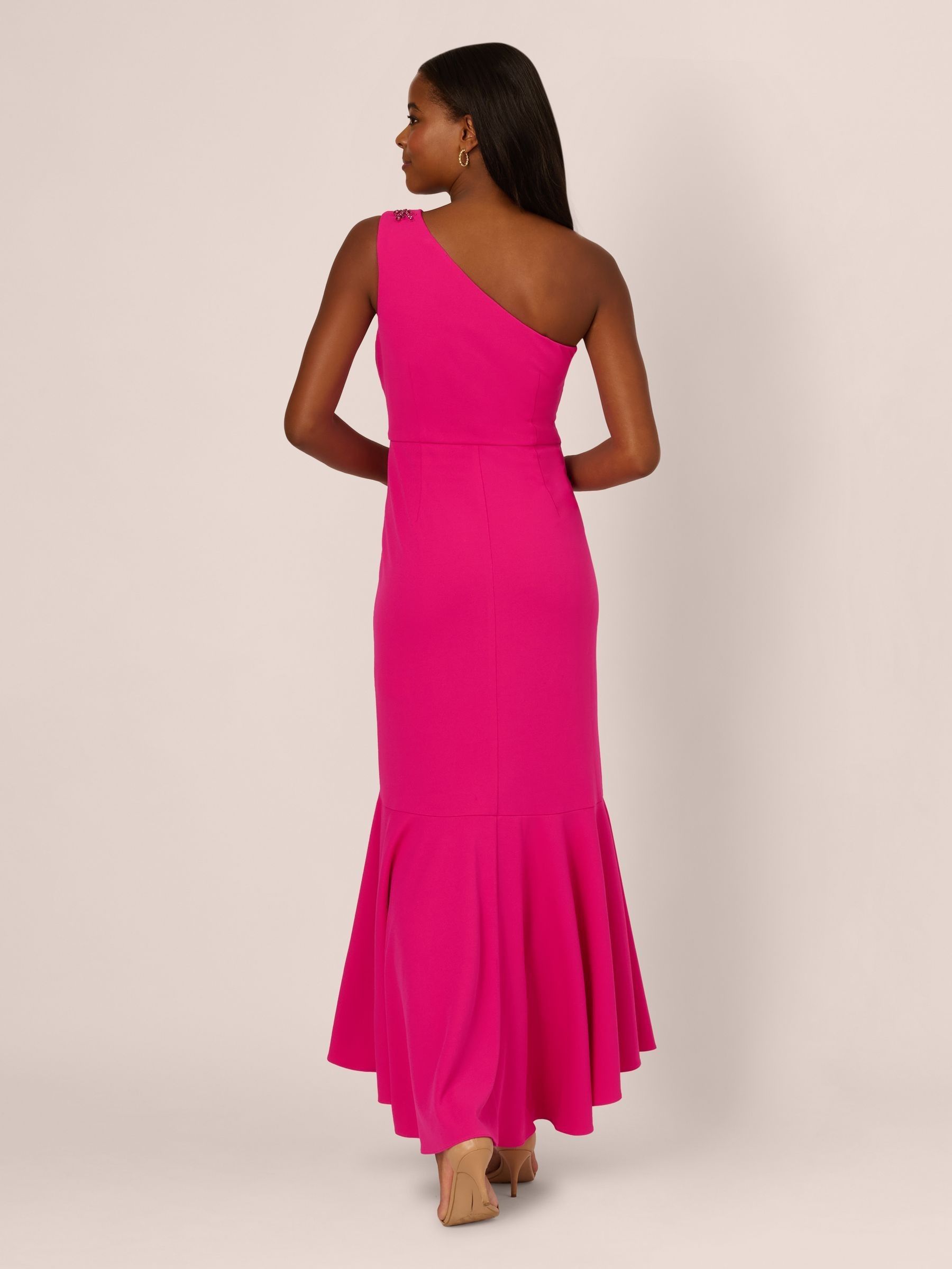 Buy Adrianna Papell Pink Studio Beaded Knit Crepe Gown from