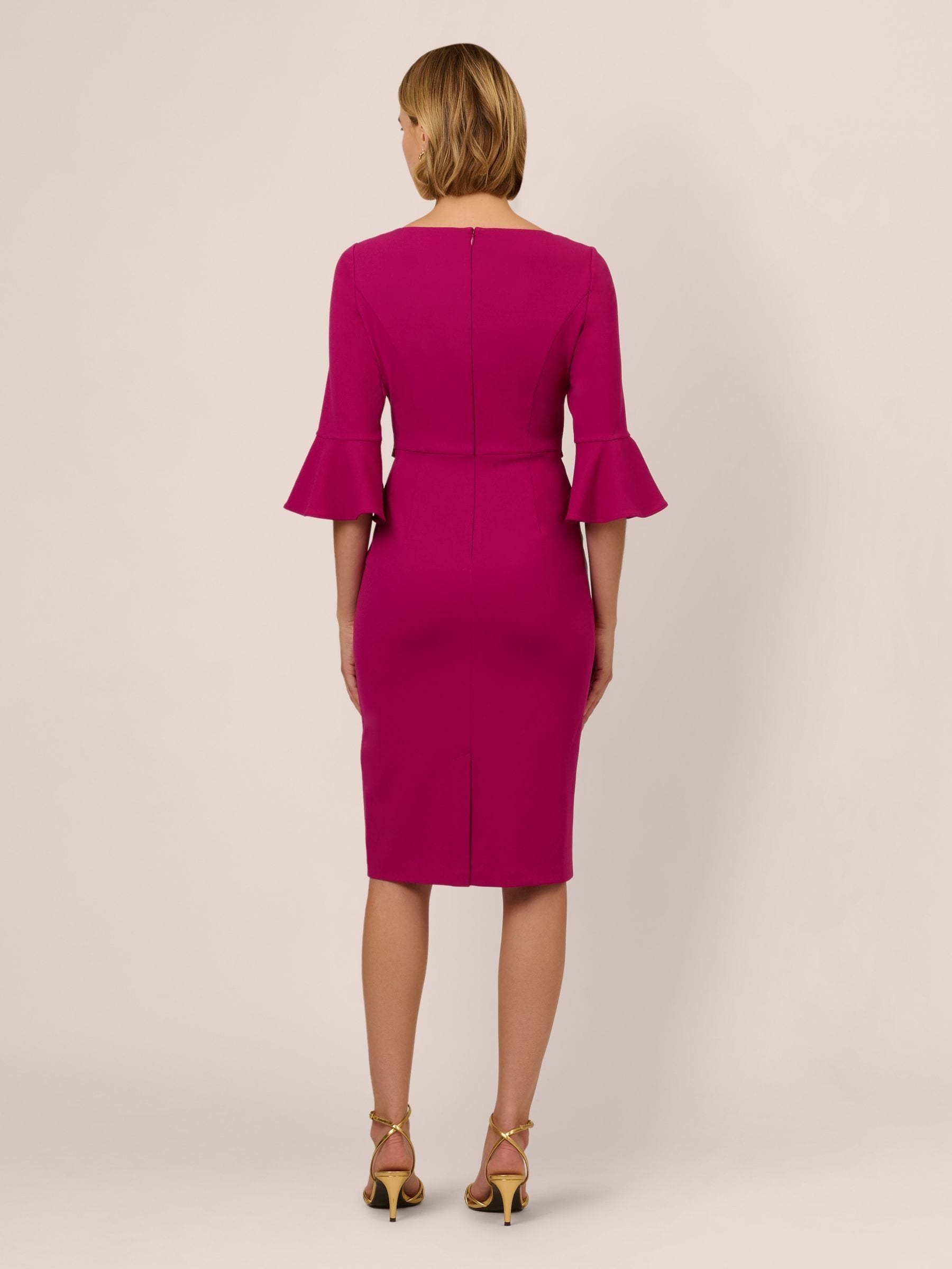 【海外限定】AdriannaPapell ☆ドレスAdrianna By Pink Solid Ti Buy Adrianna Papell Pink Beaded Trapeze Dress from Next USA