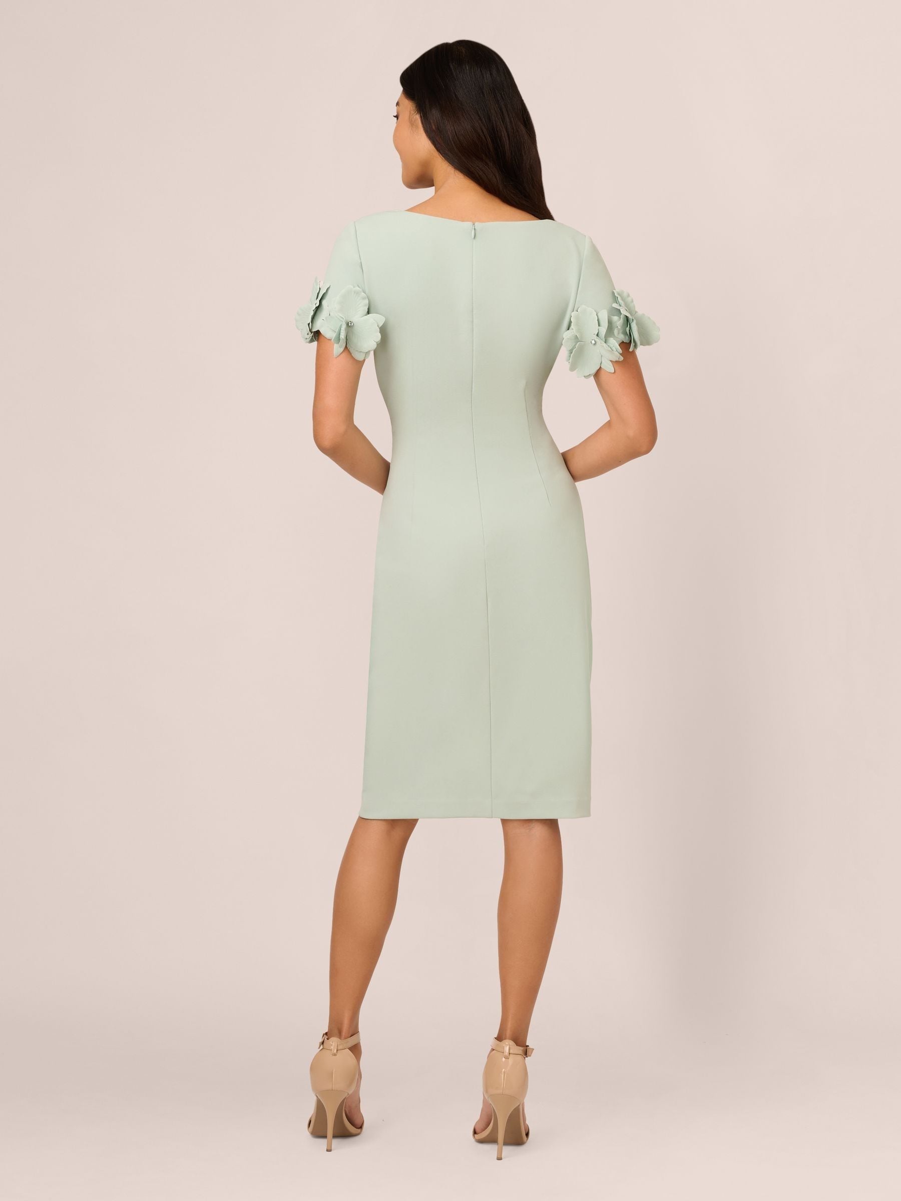 【海外限定】AdriannaPapell ドレス☆Green Knit Crepe Short Dr Buy Adrianna Papell Green Knit Crepe Short Dress from Next