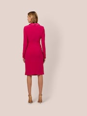 Adrianna Papell Pink Jersey Tuxedo Dress - Image 2 of 7