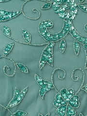 Adrianna Papell Green Studio Beaded Blouson Long Dress - Image 3 of 7