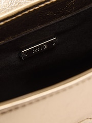 Mango Gold Metallic Bag With Chain - Image 3 of 4