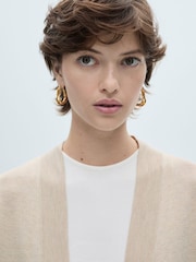 Mango Cream Fine-Knit Cardigan - Image 4 of 6