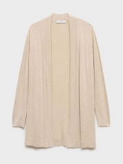 Mango Cream Fine-Knit Cardigan - Image 5 of 6