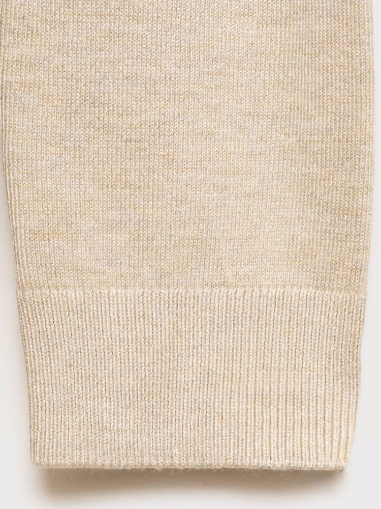 Mango Cream Fine-Knit Cardigan - Image 6 of 6 Mango Cream Fine-Knit Cardigan - Image 6 of 6