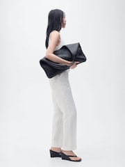 Mango Cream 100% Cotton Trousers Boreli - Image 3 of 7