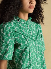 Remi Green Broderie Blouse - Image 3 of 7