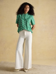 Remi Green Broderie Blouse - Image 6 of 7