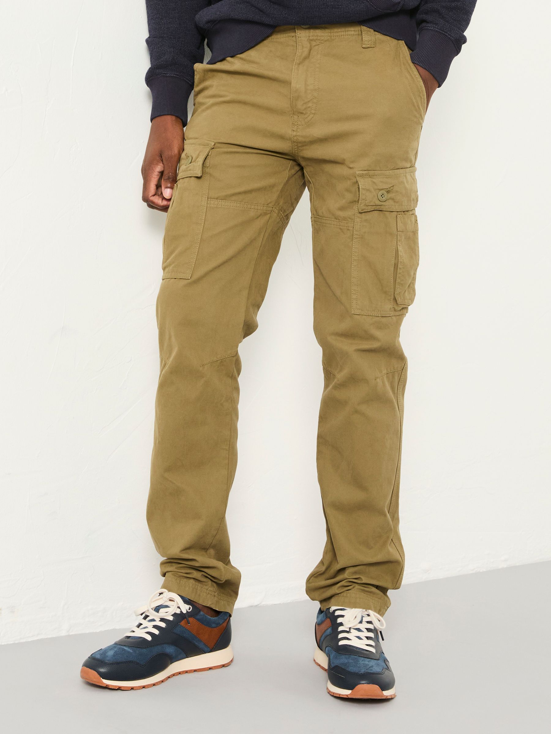 Fat Face Fatface Breakyard Olive Green Straight Fit Cargo Trousers