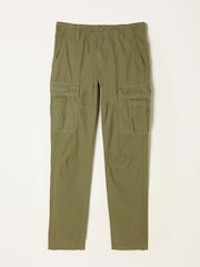 FatFace Breakyard Olive Green Straight Fit Cargo Trousers - Image 6 of 6