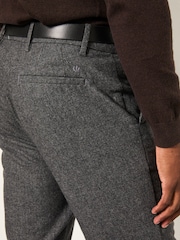 Cinza - Calças de lã mista FatFace Tailored Fit - Imagem 2 de 6
