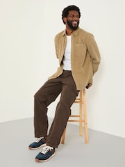 FatFace Bude Dark Brown Cargo Trousers - Image 4 of 5