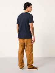 FatFace Bude Tan Brown Cargo Trousers - Image 2 of 5