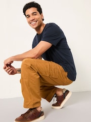 FatFace Bude Tan Brown Cargo Trousers - Image 3 of 5