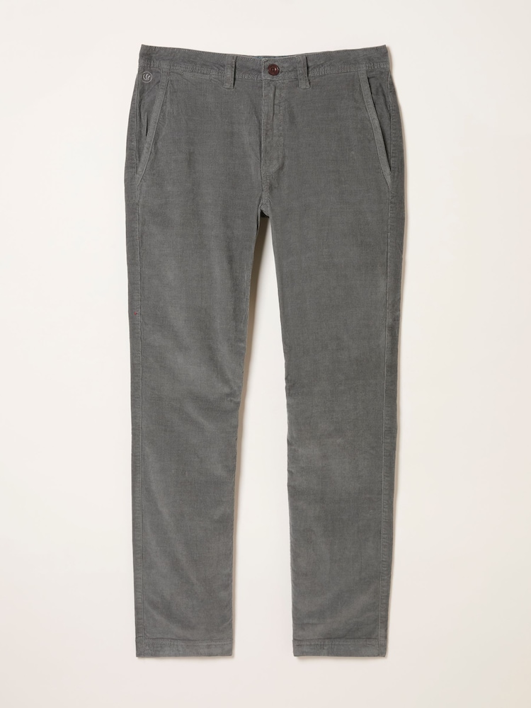 FatFace Dusky Green Straight Cord Chino Trousers - Image 1 of 1 FatFace Dusky Green Straight Cord Chino Trousers - Image 1 of 1