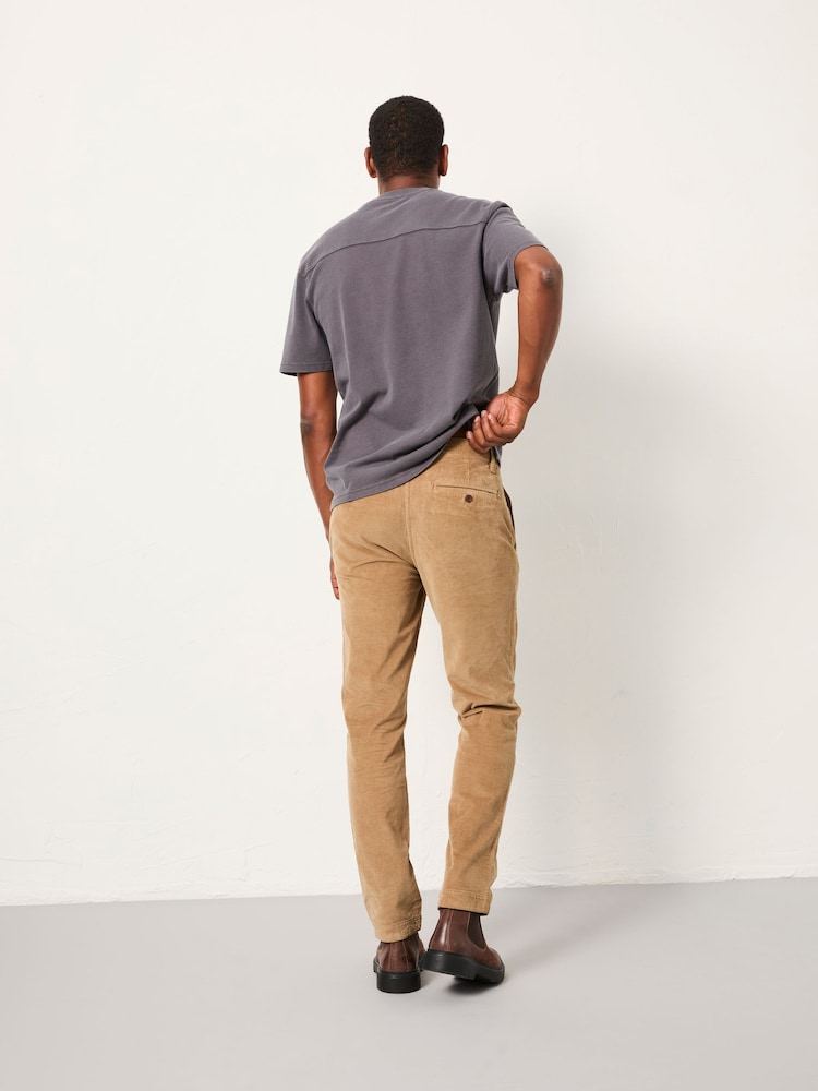 FatFace Natural Straight Cord Chino Trousers - Image 2 of 6 FatFace Natural Straight Cord Chino Trousers - Image 2 of 6