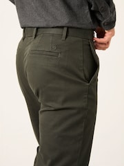 FatFace Bosbury Dark Green Tailored Fit Smart Chino Trousers - Image 3 of 5