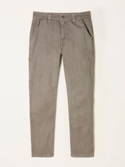 FatFace Wardley Grey Loose Fit Canvas Utility Trousers - Image 1 of 1