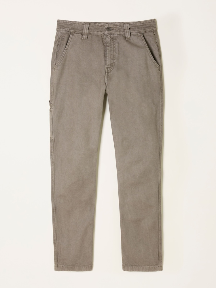 FatFace Wardley Grey Loose Fit Canvas Utility Trousers - Image 1 of 1 FatFace Wardley Grey Loose Fit Canvas Utility Trousers - Image 1 of 1