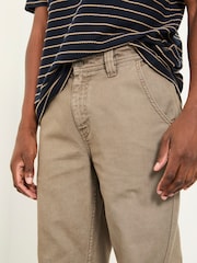 FatFace Wardley Grey Loose Fit Canvas Utility Trousers - Image 3 of 6