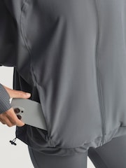 adidas Grey HYGLM WINDB S Jacket - Image 8 of 8