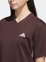 adidas Brown 3-Stripes Shift Dress - Image 4 of 6