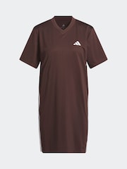 adidas Brown 3-Stripes Shift Dress - Image 6 of 6