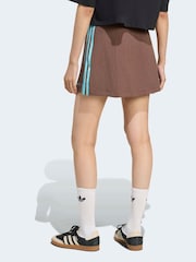 adidas Originals Brown Tailored 3-Stripes Skirt - Image 2 of 6