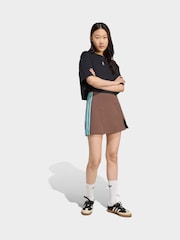 adidas Originals Brown Tailored 3-Stripes Skirt - Image 3 of 6