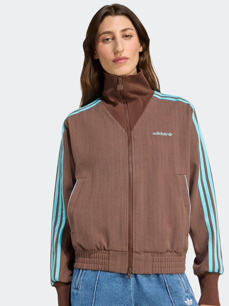 adidas Originals Brown Tailored Jacket - Image 1 of 6