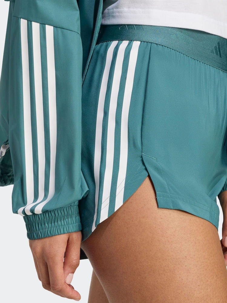 adidas Green Dark Hyperglam Woven Shorts - Image 5 of 5 adidas Green Dark Hyperglam Woven Shorts - Image 5 of 5
