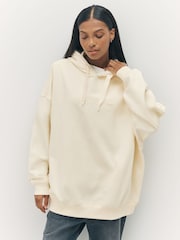 adidas Originals Brown Essentials Linear Oversize Hoodie - Image 1 of 5