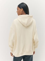 adidas Originals Brown Essentials Linear Oversize Hoodie - Image 3 of 5