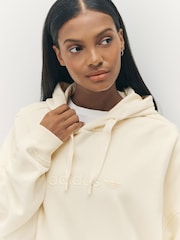 adidas Originals Brown Essentials Linear Oversize Hoodie - Image 4 of 5