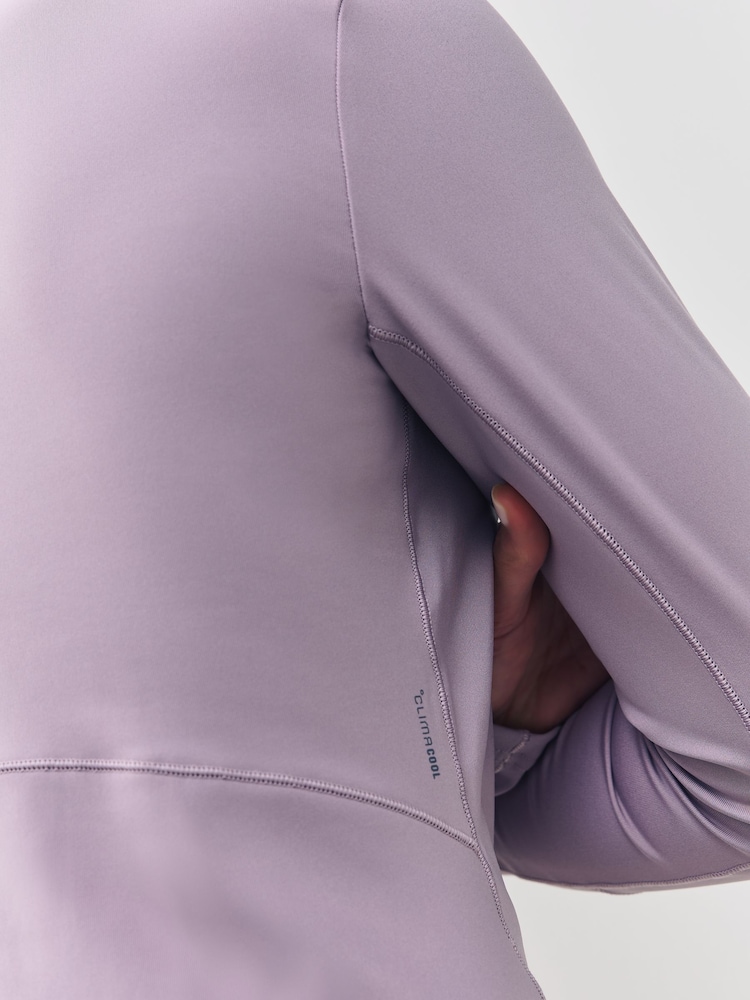 Lila - adidas Hyperglam Training Quarter-Zip Top - Bild 5 av 5