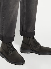 Dune London Grey Calio Lace Up Boots - Image 1 of 6