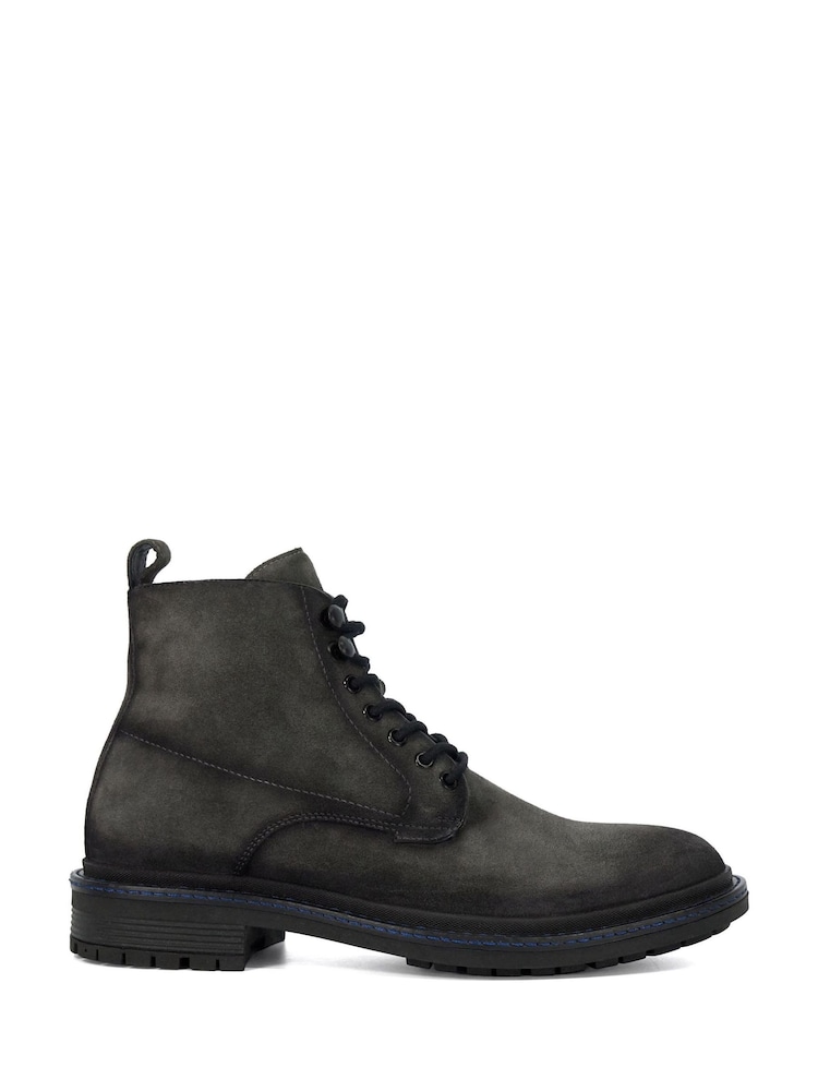 Dune London Grey Calio Lace Up Boots - Image 2 of 6