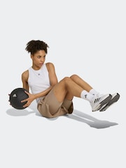 adidas Brown Minimal 2in1 Shorts - Image 3 of 6