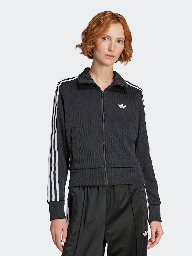 adidas Originals Black Firebird Knit Tracktop - Image 1 of 7 adidas Originals Black Firebird Knit Tracktop - Image 1 of 7