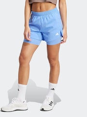 adidas Blue Minimal 2 in1 Shorts - Image 1 of 6