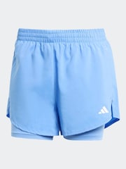 adidas Blue Minimal 2 in1 Shorts - Image 6 of 6