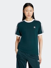 zelena - Kratka majica adidas Originals s 3 črtami - Slika 1 iz 6