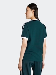 zelena - Kratka majica adidas Originals s 3 črtami - Slika 2 iz 6