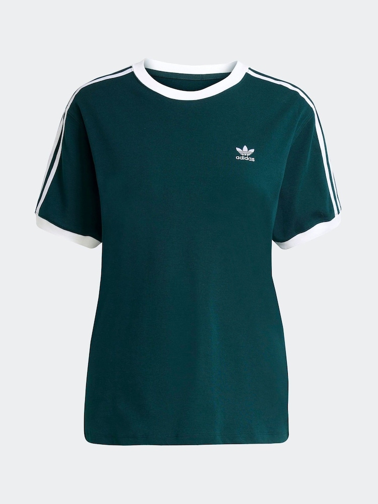 zelena - Kratka majica adidas Originals s 3 črtami - Slika 6 iz 6